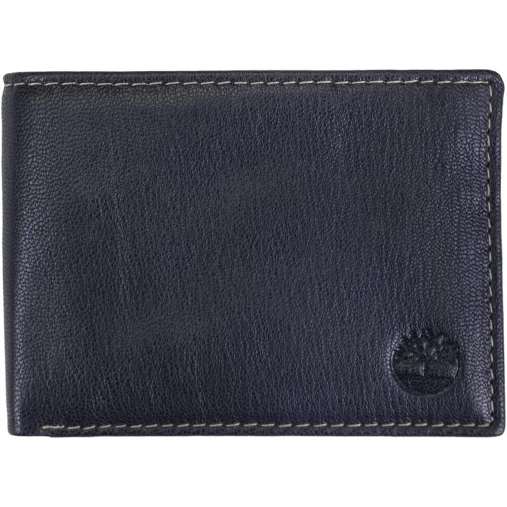 Men's Imported Genuine Leather Luxury Navy Blue Bill Pockets Wallet Card Design